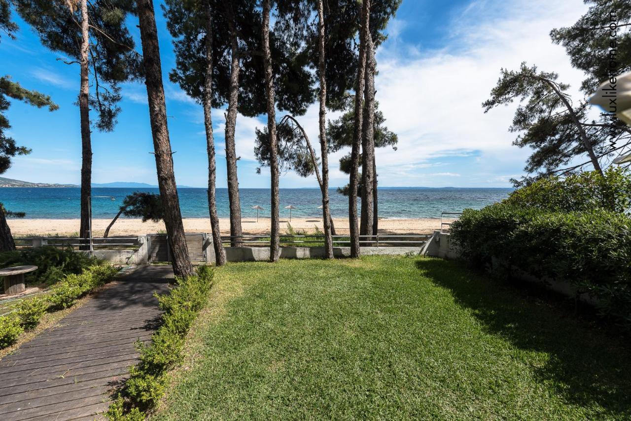 #Luxlikehome - Mediterranee Beachfront Summer House Kalyves Polygyrou Eksteriør bilde