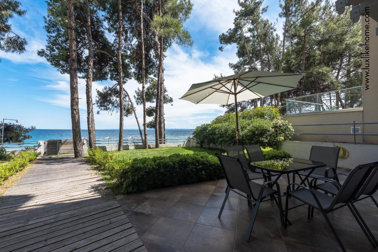 #Luxlikehome - Mediterranee Beachfront Summer House Kalyves Polygyrou Eksteriør bilde